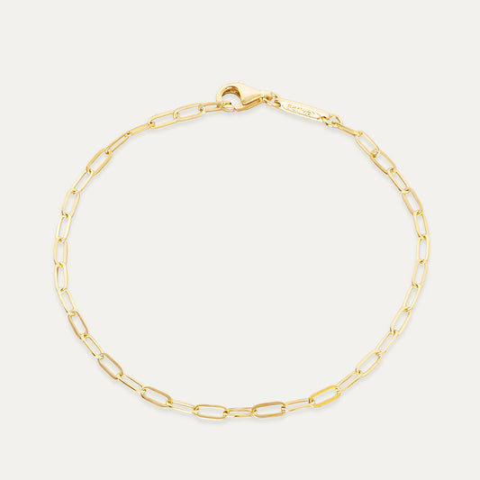 Boyfriend Chain Bracelet in Yellow Gold