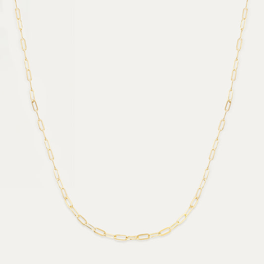 Boyfriend Chain Necklace in Yellow Gold