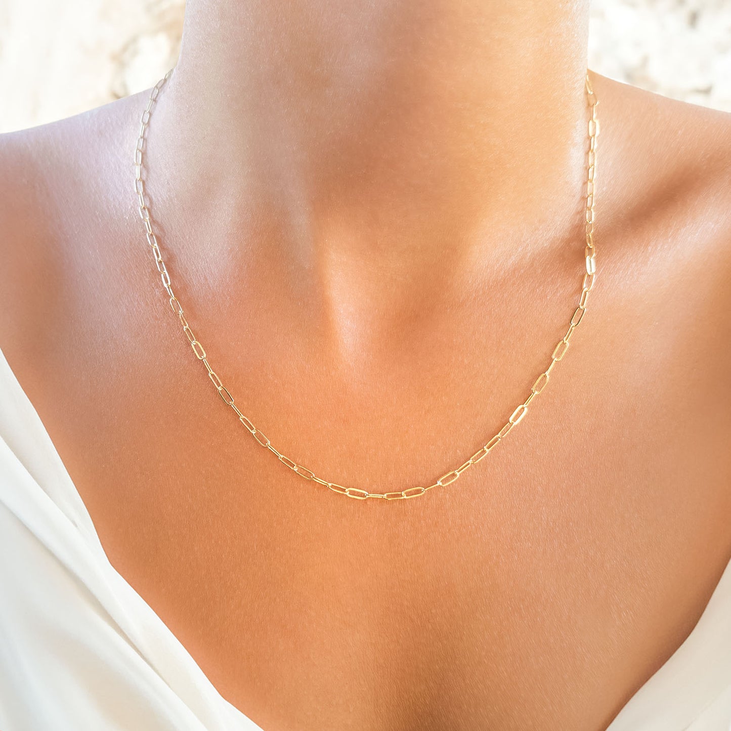 Boyfriend Chain Necklace in Yellow Gold