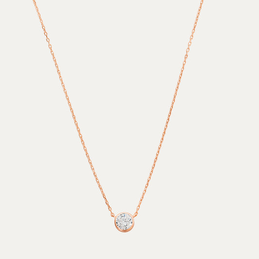 Mono Necklace in Rose Gold
