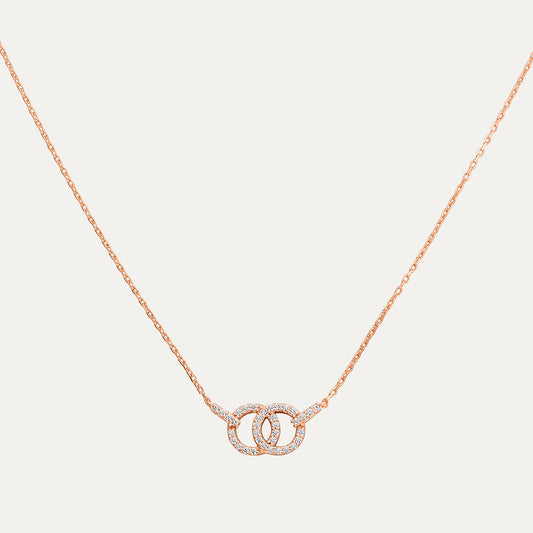 Gia Necklace in Rose Gold