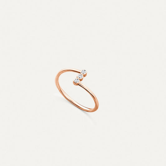 Tréo Ring in Rose Gold